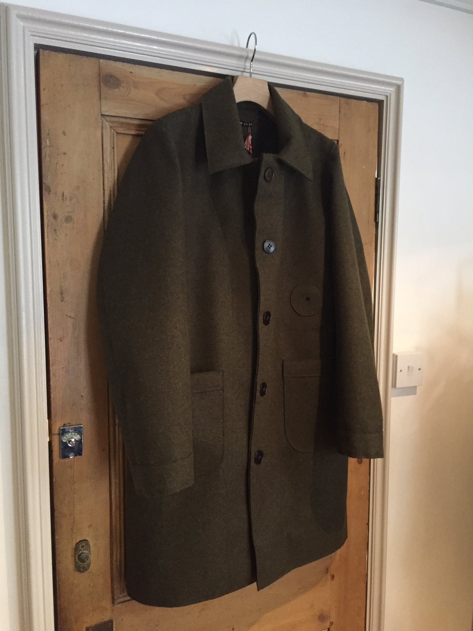 FRANK LEDER フランクリーダー ステンカラーコート ローデンウール