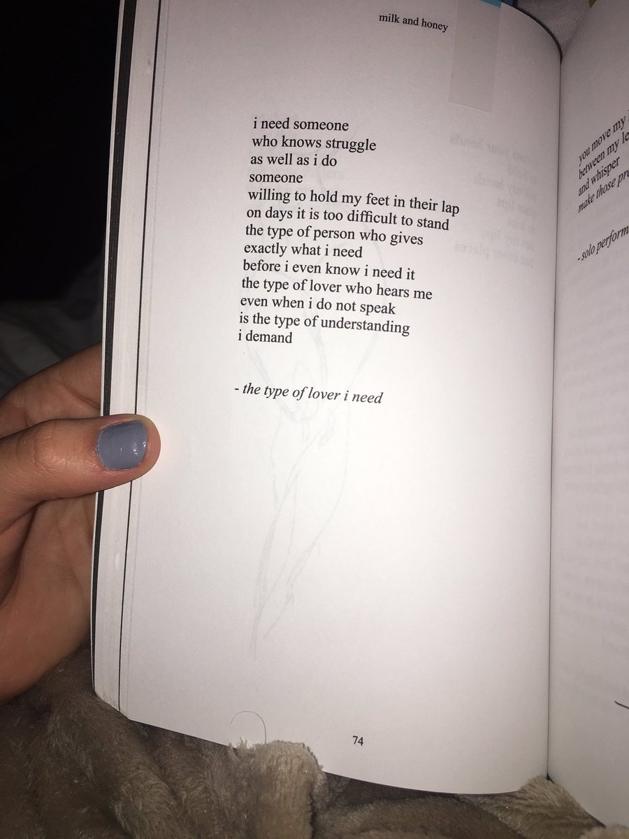 clark_camryn's tweet photo. milk and honey is full of real feelings people are scared to express, so they are put it into words for people like us to relate too. https://t.co/s222Ho2Lac