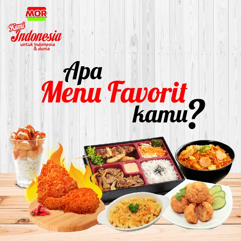 MORStore's tweet photo. Hayooo menu MOR apa yang jadi favoritmu nih ? Jangan lupa mampir ke MOR buat makan siang ya :)
#food #MORPromo #MORStory #MORStore https://t.co/yrwLm83CzT