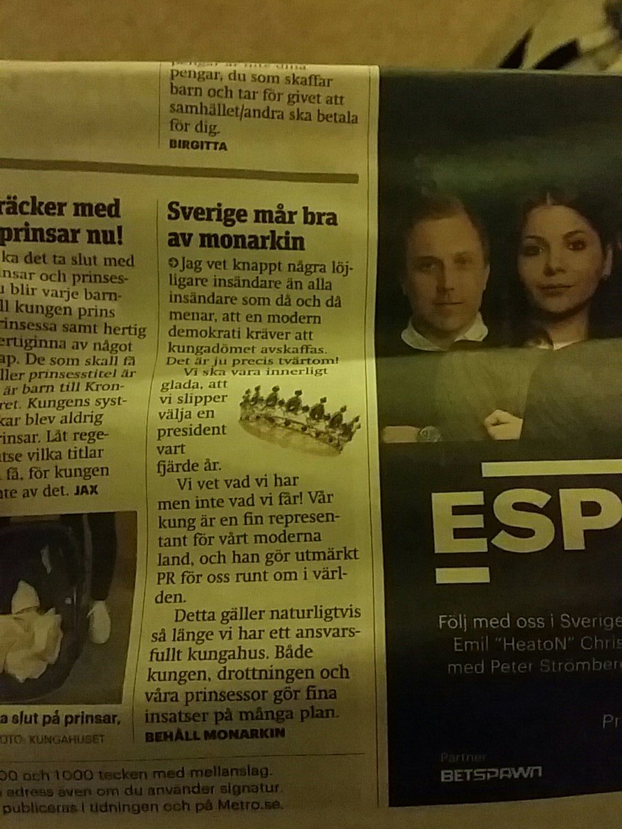 DIF91's tweet photo. Idiot! 
#debatt #monarkin #avskaffaskiten https://t.co/Yd8HZ5qljJ