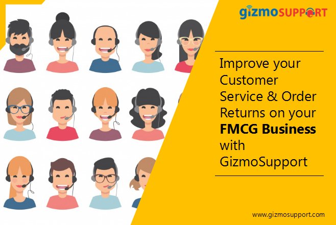 GizmoSupport's tweet photo. Improve your #CustomerService & #OrderReturns on your #FMCG #business with #GizmoSupport. #BPOServices #CX Read here https://t.co/z9EdopbLeC https://t.co/qRgjIomWjj