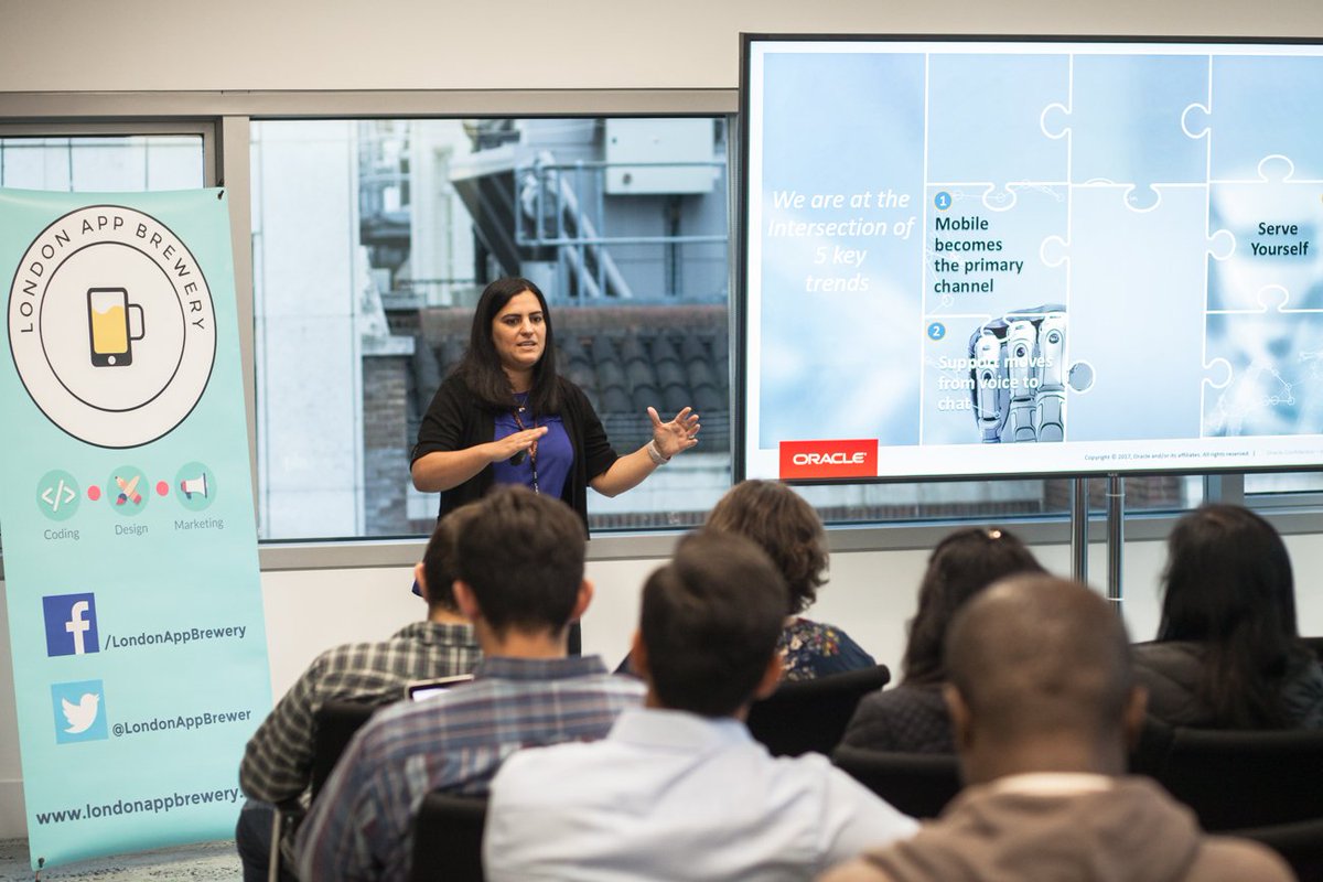 LondonAppBrewer's tweet image. Thanks @gemyus &amp;amp; @EResvanis for showing our community how to build an effective #chatbot! Looking forward to building my first #OracleBOT!