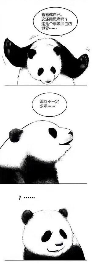 izumosatsuki's tweet photo. 谁说熊猫的世界就一定是非黑即白的了？！🤣 https://t.co/THywBpPVlS