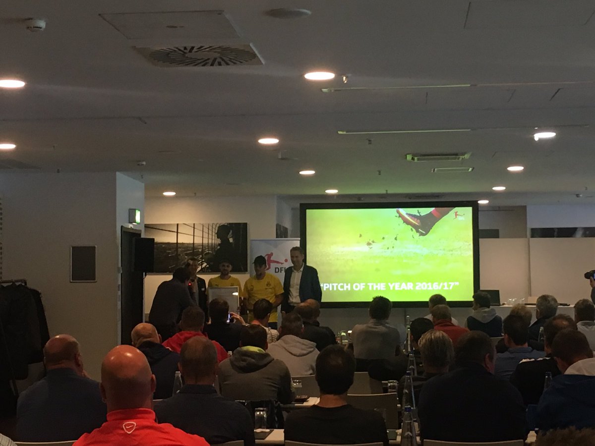 Congratulations <a href="/BVB/">Borussia Dortmund</a> with the "Pitch of the Year: 2016/2017" <a href="/Bundesliga_EN/">Bundesliga English</a> award!