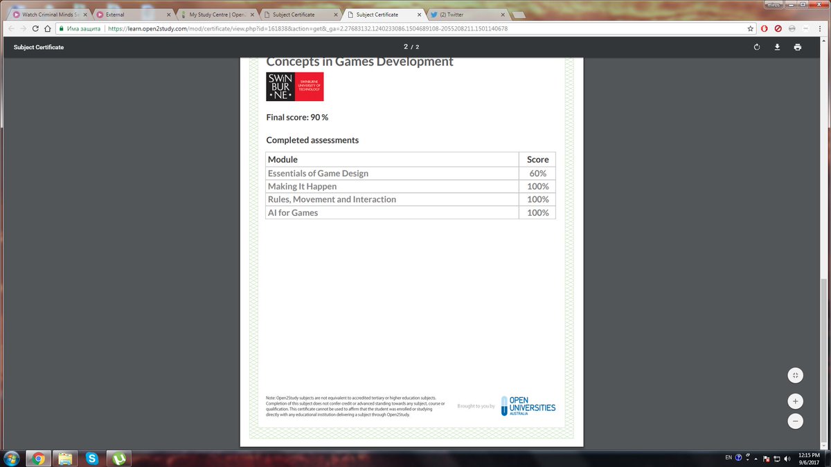 GordanFreem's tweet image. #Certificate
#GameDev
#Open2Study