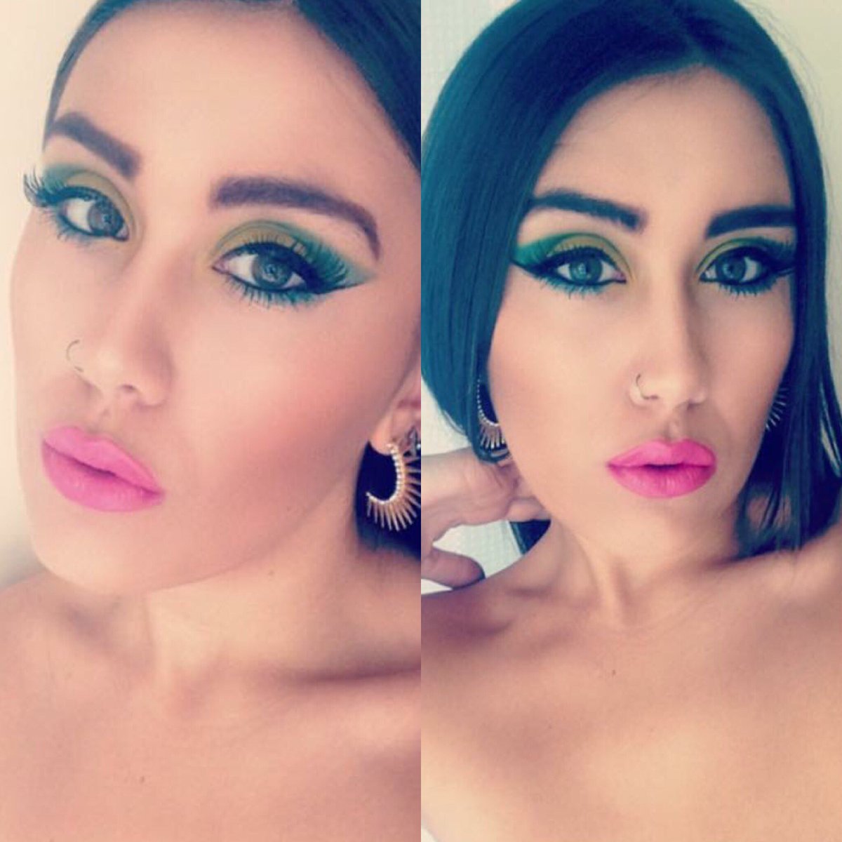 GeorgieAmyTooth's tweet photo. Throw back to my celebrity inspired makeup looks #KylieJenner #adele #NickiMinaj #AngelinaJolie #georgietooth #makeupartist https://t.co/BgpJxUN1ST
