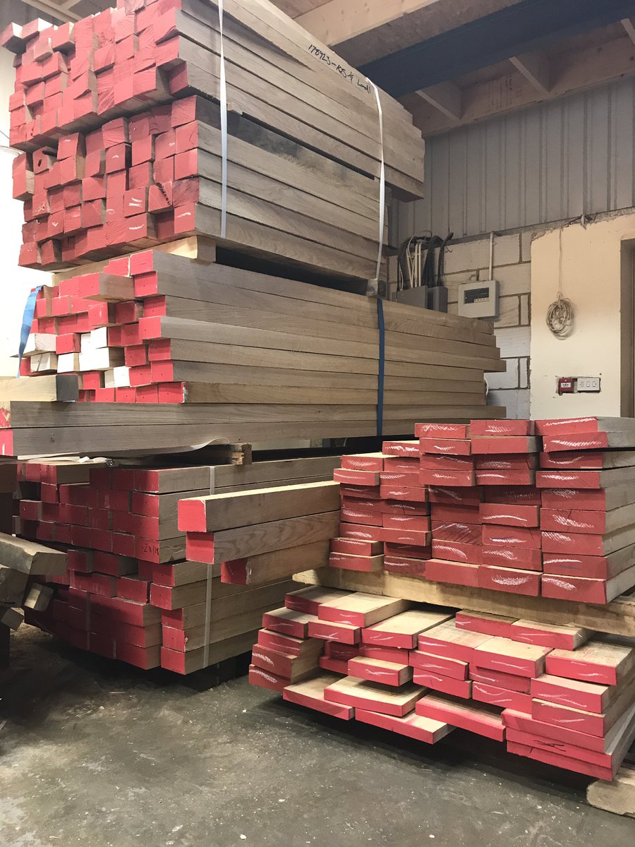 Whole lorry load of #Oak delivered, going to be a busy week! #joinery #taylorsjoinery #PrimeEuropeanOak