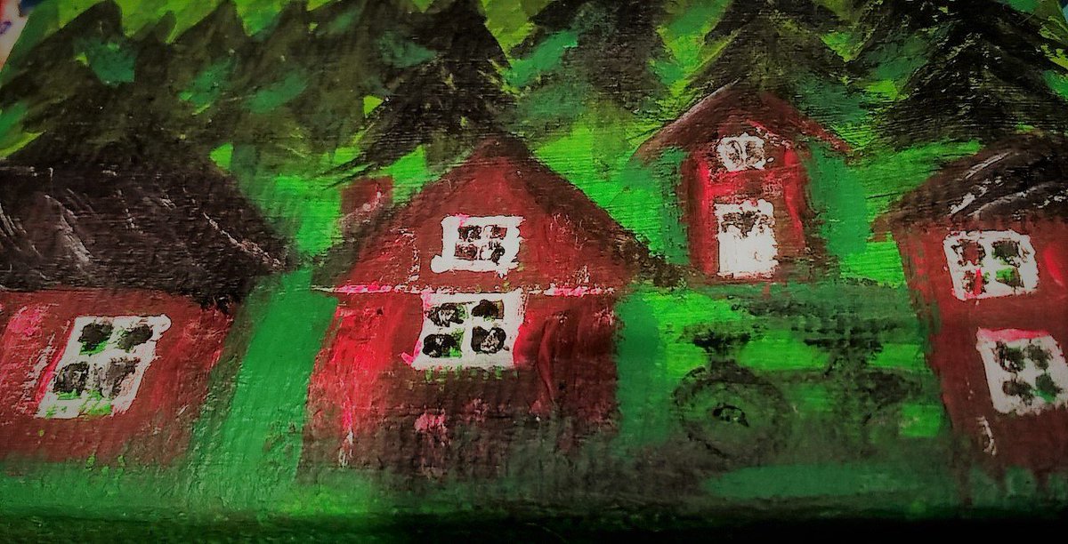 evaohsoswedish's tweet photo. #OhSoSwedish #Falured painted houses in the deep green forest #TheTrueSwedish Colours - #Red & #Green https://t.co/rxIcrofRlS https://t.co/0nm3uqGIbr