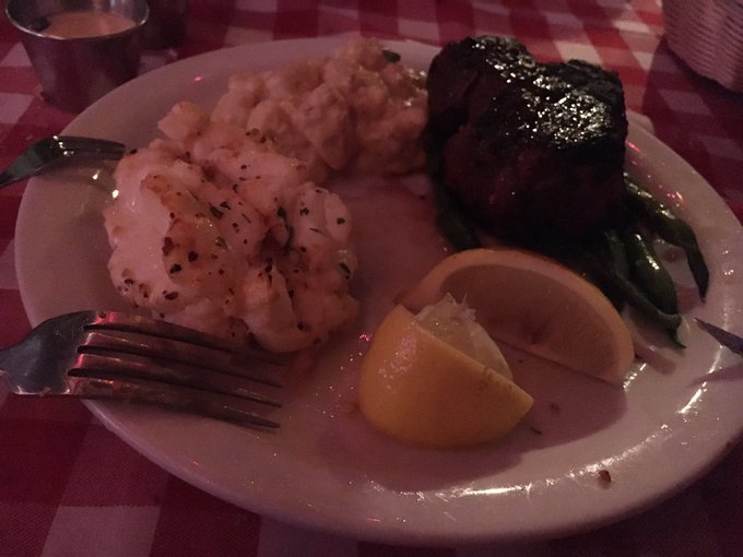 Highlight from my long weekend waz def the steak n lobster at Chez Jays in #santamonica https://t.co<a href="/tag/santamonica"class="tags"><span>#santamonica</span></a>