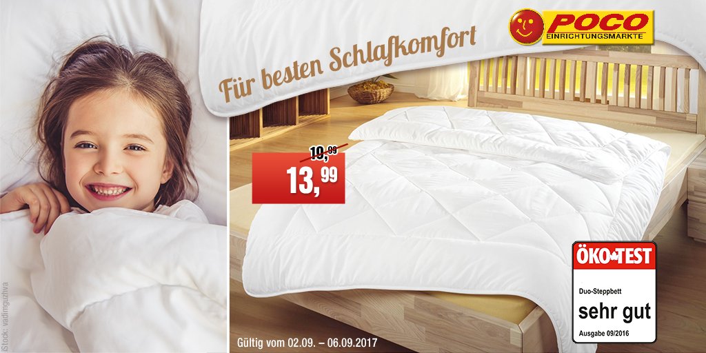meinpoco's tweet photo. Doppelt gemoppelt wärmt besser! #Microfaser #DUOSteppbett https://t.co/dPdmPJeCaQ 

#poco #meinpoco https://t.co/YnbA9dIFlr