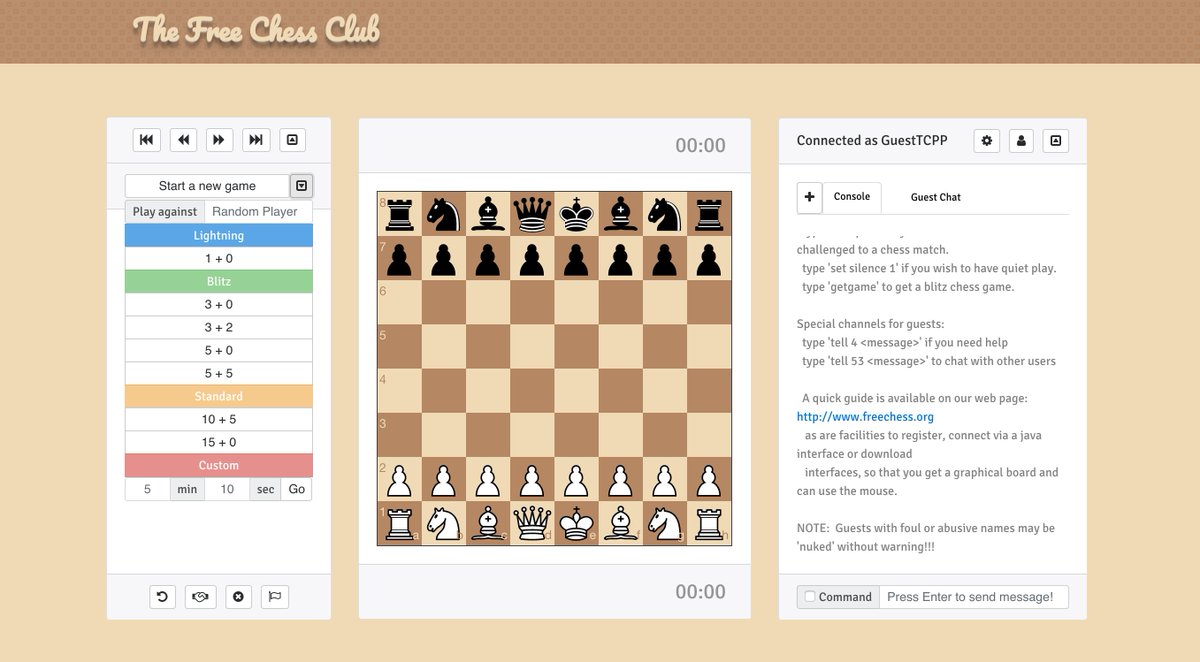 Free Internet Chess Server (FICS)