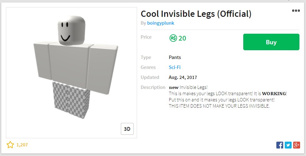 Roblox Invisible Clothes