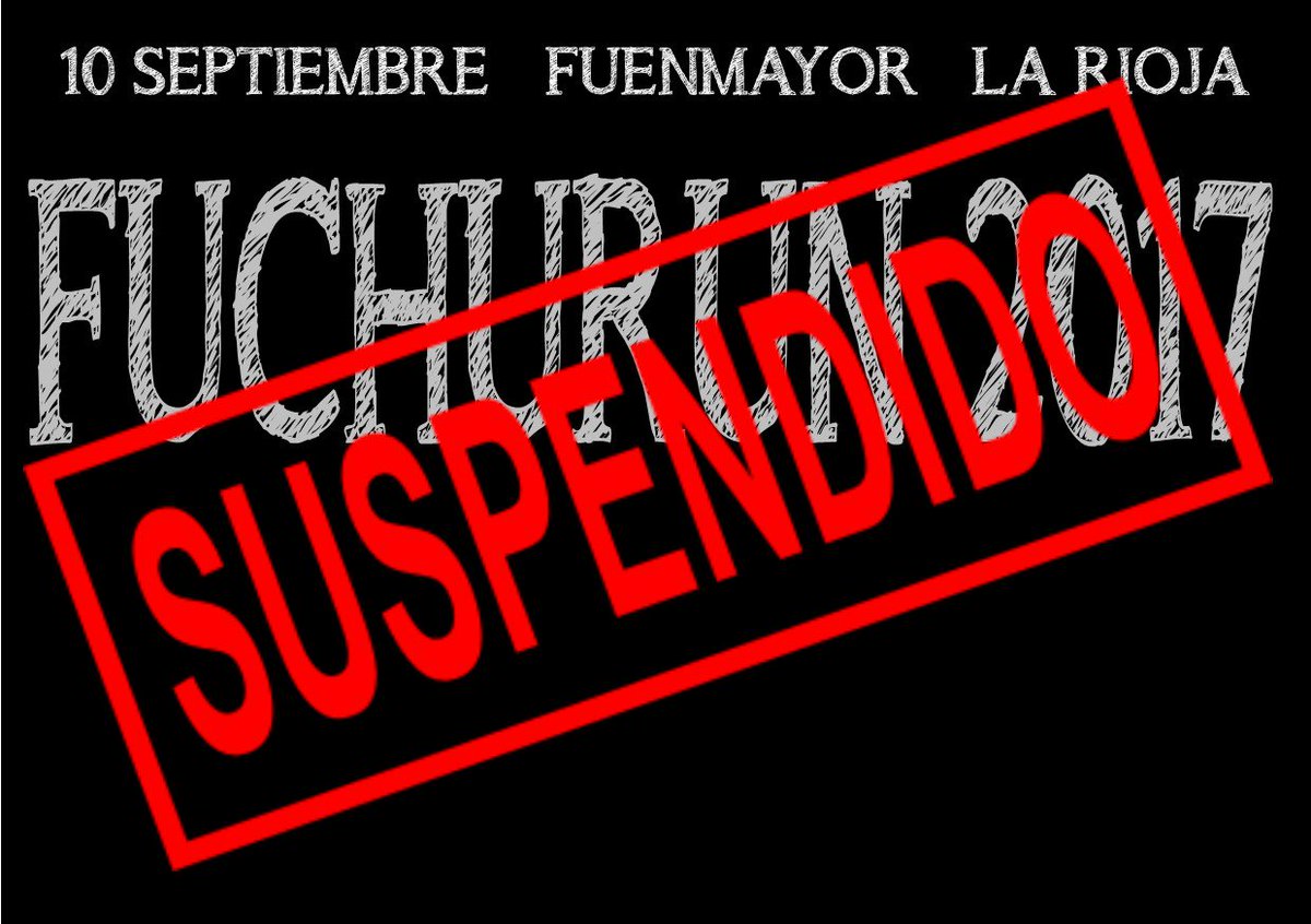 Hemos tenido que suspender la #FuchuRun Gracias a colaboradores y a los que se han interesado Sentimos las molestias ocasionadas Hasta otra!