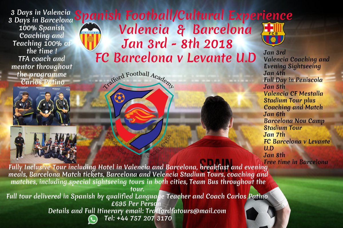 Deksoc's tweet image. EXPERIENCIA FUTBOLISTICA ESPANOLA with 
Trafford Football Academy 
more than just a game of footy! 
traffordfa.com