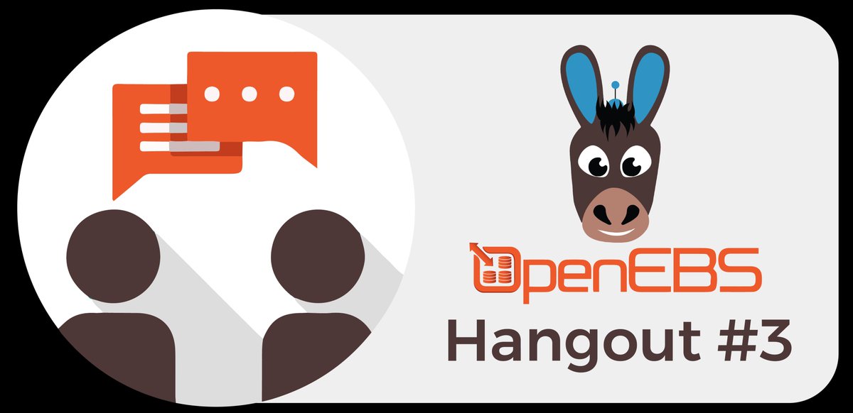 OpenEBS Hangout#3 Learn to deploy OpenEBS on AWS #14thSeptember #savethedate register now 
openebs.io/register-for-h…