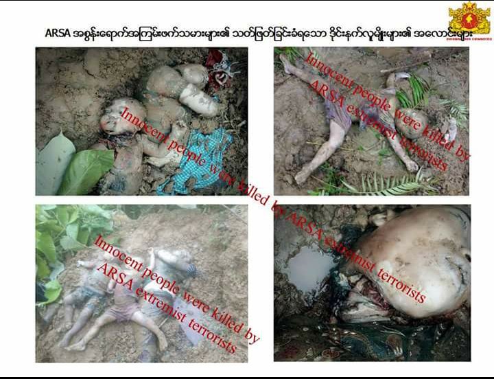 Extremist terrorists killed innocent Yakhine people