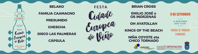 Este sábado Festa Cidade Europea do Viño #Cambados 2017  turismogalicia.blogspot.com/2017/09/festa-… vía <a href="/turismogalicia1/">TurismoGalicia1</a>
