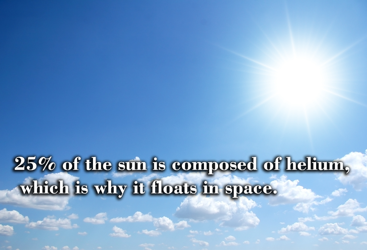 _Reality_Facts_'s tweet photo. 25% of the sun is composed of helium, which is why it floats in space
#realityfacts #sun #helium #space #DidYouKnow https://t.co/V6dX8JpPj0