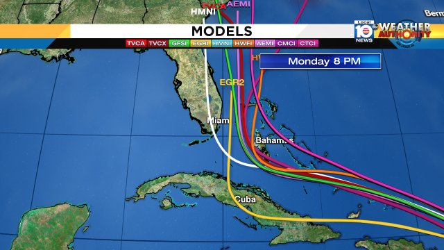 NEW models are in! Models are now pushing Irma further EAST!! This will change the cone be sure to watch at 4AM https://t.co/CHqi5nkxzk