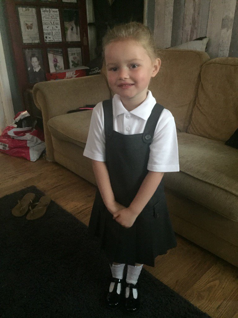 hogbis's tweet image. Lexi-Maes first day at her new nursery