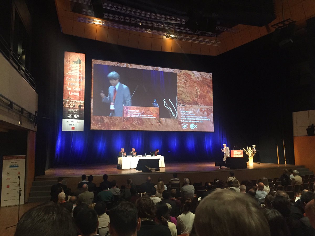 marlenessilva's tweet photo. Prof. Tetsuo Shoji at his plenary talk at EUROCORR2017 @TohokuUniPR #eurocorr2017 #eurocorr #corrosionscience #materialsscience #prague https://t.co/SO0eotXGEk