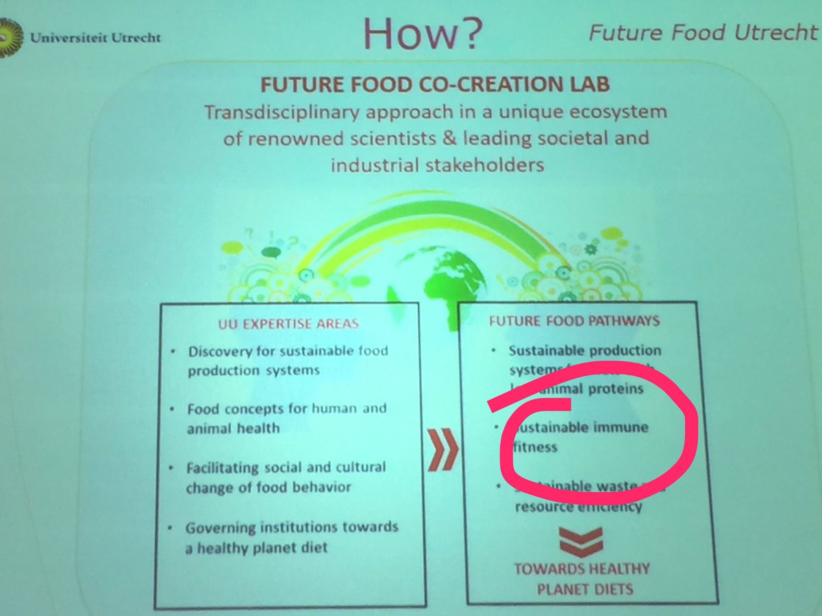 Moeschamara's tweet photo. Immune fitness also a theme at Future Food @UniUtrecht @AlettaK1 https://t.co/SefMZ8HqRV