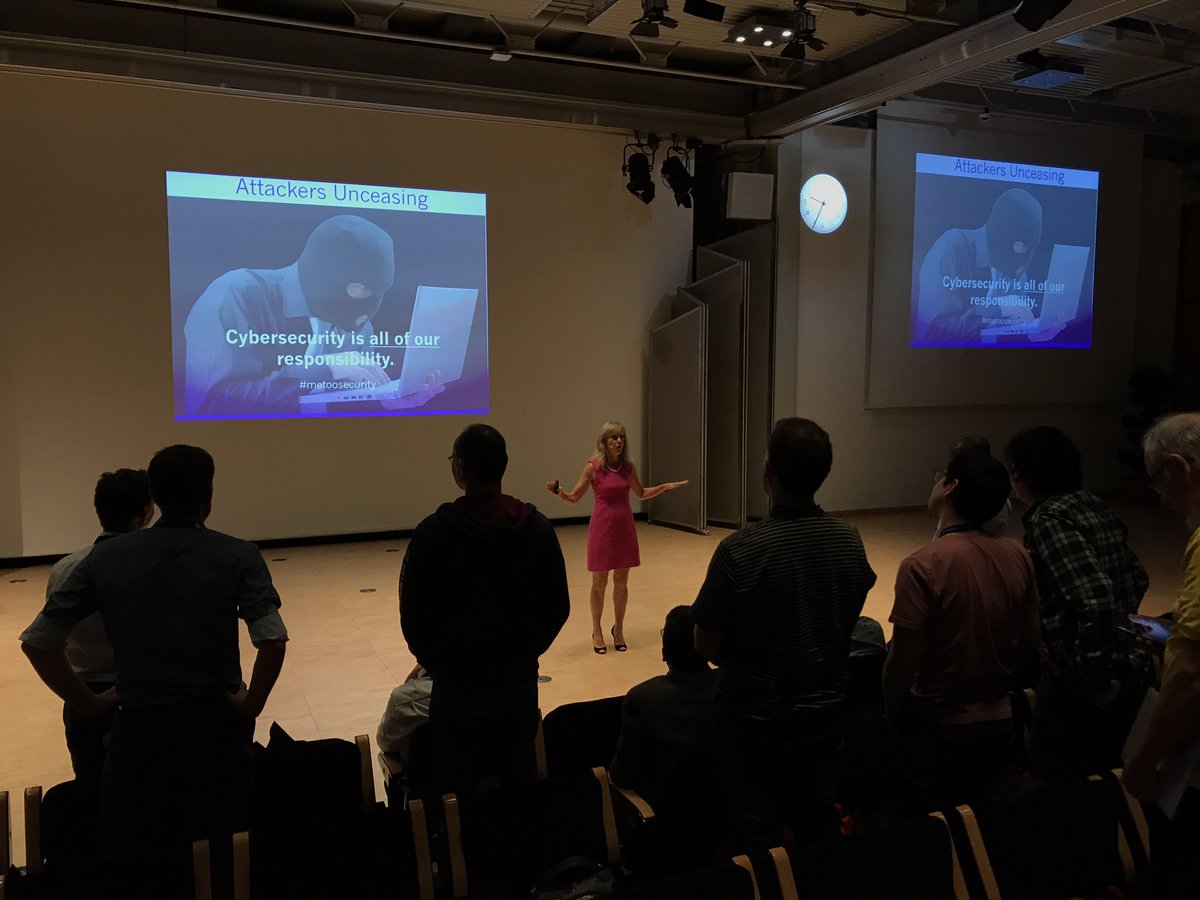 SoftwareQLab's tweet image. #esecfse first keynote talk by Laurie Williams: &quot;#CyberSecurity is all of our responsibility!&quot; @lauriewilliams @FSEconf