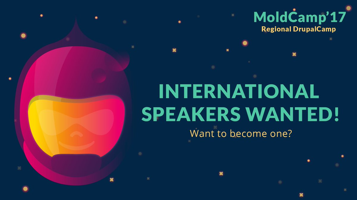 We are looking for BRAVE and INSPIRING speakers for Moldcamp'17 🤩
Check out our website for more details: moldcamp.com 
#moldcamp