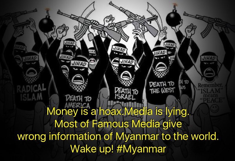 ZawMinL68655734's tweet photo. #WeHateTerrorism
#WeHateExtremism
#Pls Look at here
@cnni @BBCWorld @AlJazeera @ChannelNewsAsia @UNHumanRights @OHCHRAsia @Malala @RFANews https://t.co/QsAOJa78bx