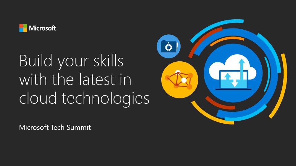 windowsserver's tweet photo. #MSTechSummit is back! Announcing the 2017-18 global tour. Review the schedule &amp; find a city near you: https://t.co/hQtGjzIVwF https://t.co/QOKPjfGfjZ
