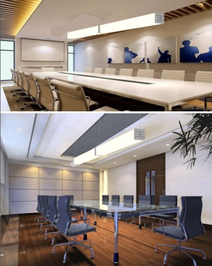 Super big square plastic profile, 360 degree shining