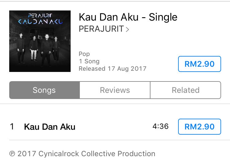 single pertama kami, "Kau &amp; Aku" kini boleh didapati di Apple Music iTunes !