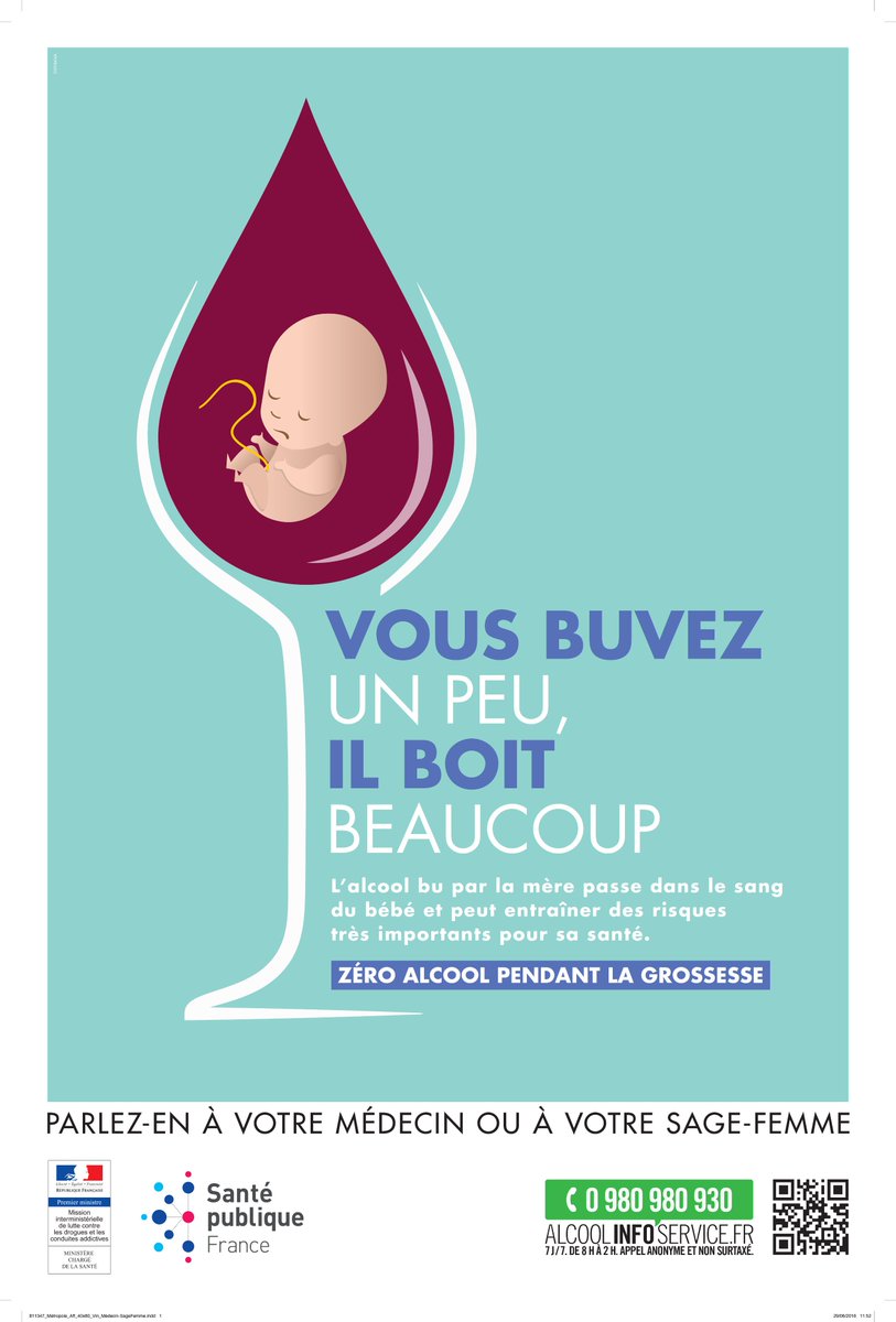 H´pital Robert Debré HopRobertDebre AgnesBuzyn présente la campagne SAF "Zéro alcool pendant la grossesse"picitter yrwfOTByDj