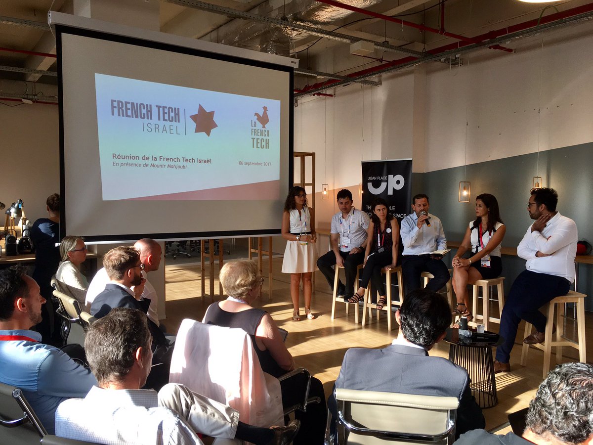 franceenisrael's tweet image. 🇫🇷Minister @mounir with meet @FrenchTechIL @businessfrance with Amb. @HeleneLeGal