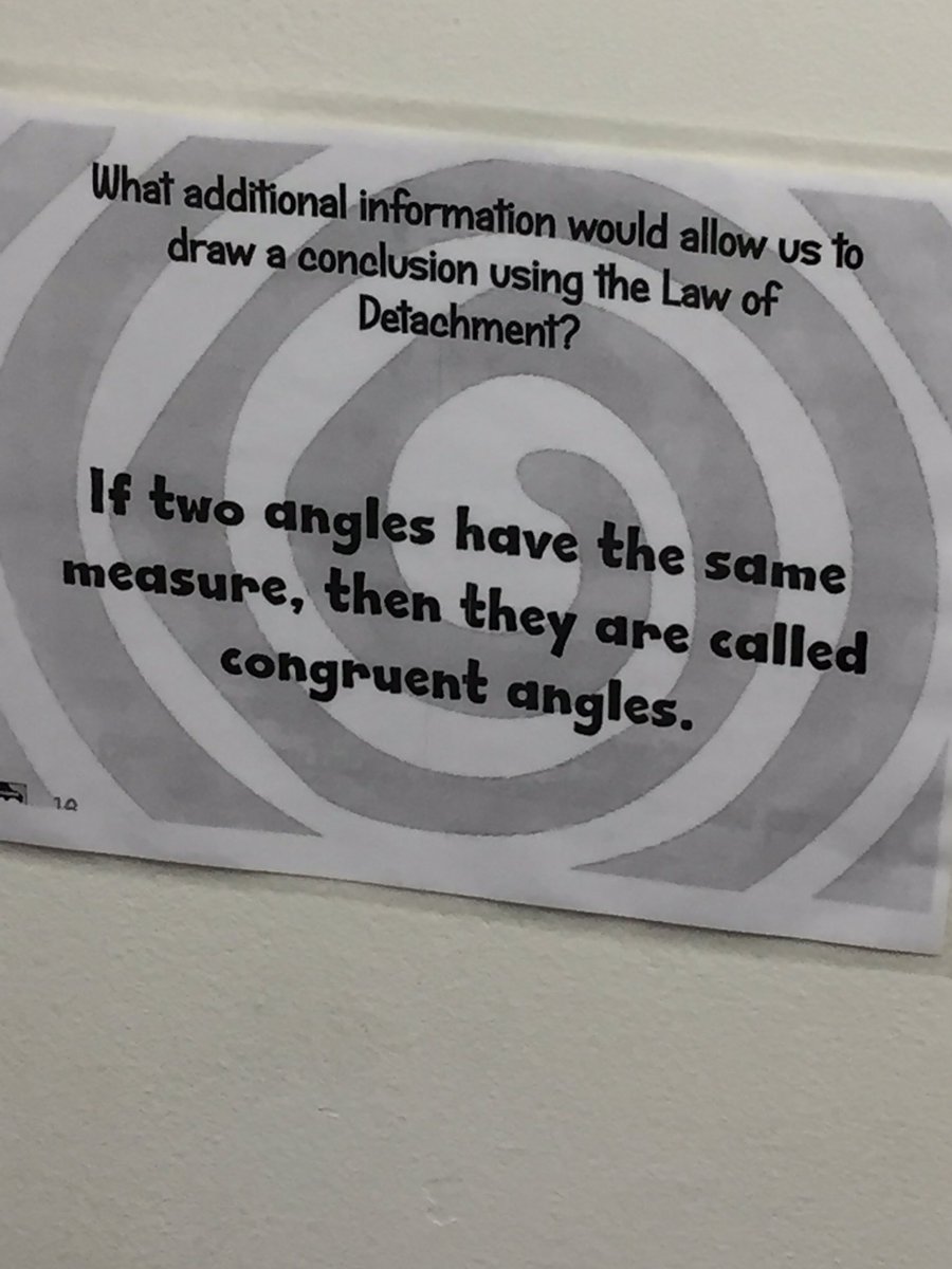 bbell5's tweet photo. Laws and logic at work in Geometry @DarlingtonTiger #activelearning #forwardeachday https://t.co/FWgeEPi5UC
