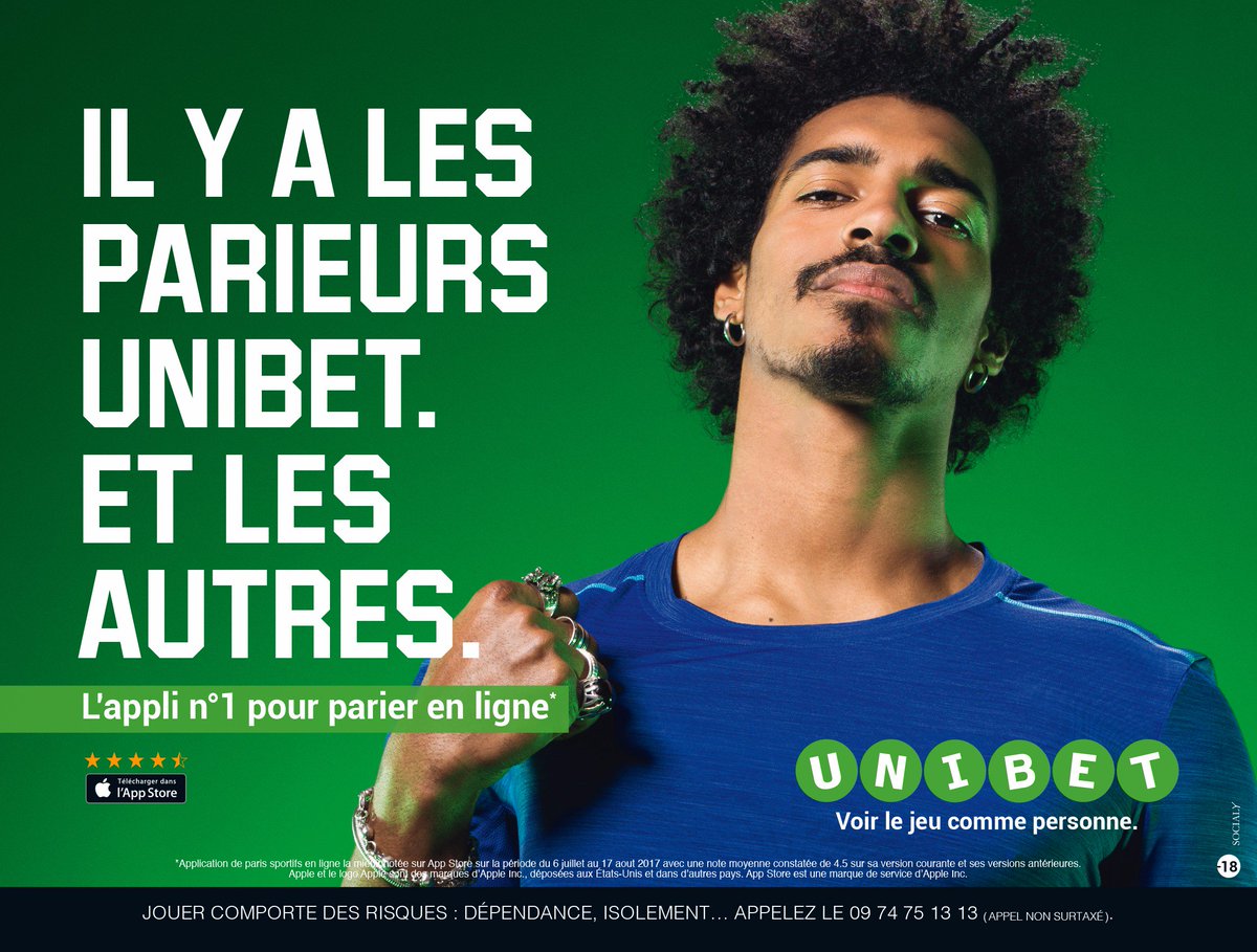 SocialyFR's tweet photo. Nouvelle campagne #Unibet ! By @SocialyFR ! https://t.co/W1ajd2snbF
