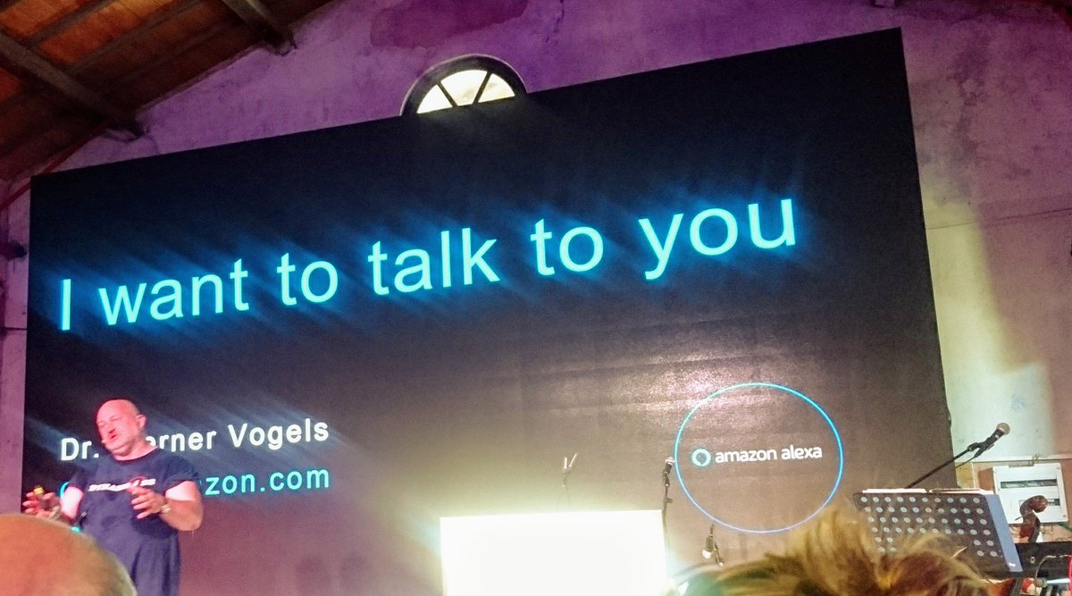 HillSoMe's tweet photo. I want to talk to you - Dr. Werner Vogels, CTO @amazon #dldtlv https://t.co/DzMKUZ7xli
