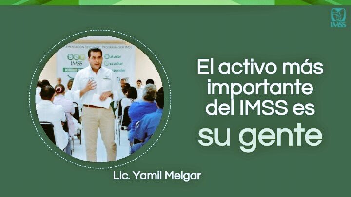 yamilmelgar's tweet photo. Trabajar para el seguro social es un privilegio y más aún dar un servicio de calidad y calidez a los derechohabientes. https://t.co/GFdeVIEMg5