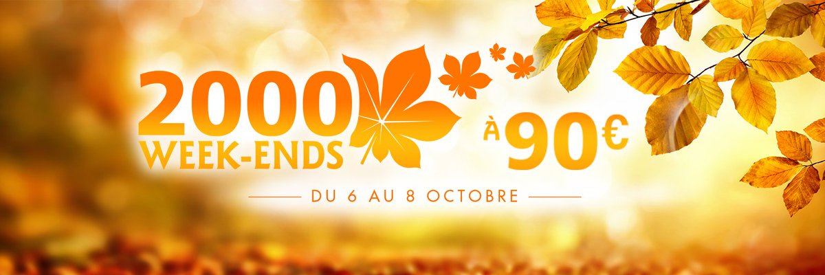 GitesDeFrance's tweet photo. Gîtes de France fête l'Automne ! Du 06 au 08 octobre 2017 choisissez votre week-end à 90€ !https://t.co/zr4ouYPtKu https://t.co/D1IHeaogYd