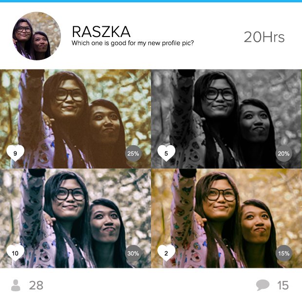 pickapik's tweet image. Trying to pick out a new social profile pic? Why not post your 4 best options on the mobile "Pickapik" app &amp;amp; see which one tops the polls!