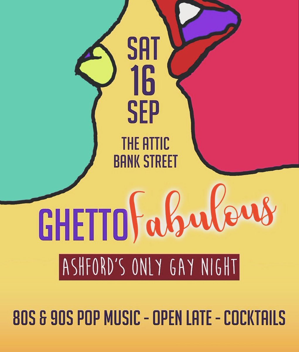 Join is for our very first #gay night! #Ashford 's only #LGBT party night. FREE ENTRY 💜💛💚💙❤ #KentGay #Ashfordgay