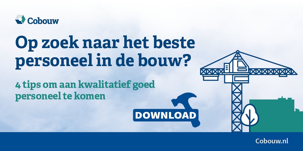 Het vinden van het juiste personeel in de bouw is een uitdaging momenteel. Daarom presenteren wij 4 tips bit.ly/2w6GHJB