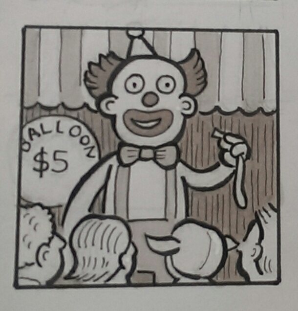 HorovitzComics's tweet photo. Clowning around with Tiny Comix #workinprogress #tinycomix #readmorecomix https://t.co/x6txPSovqJ
