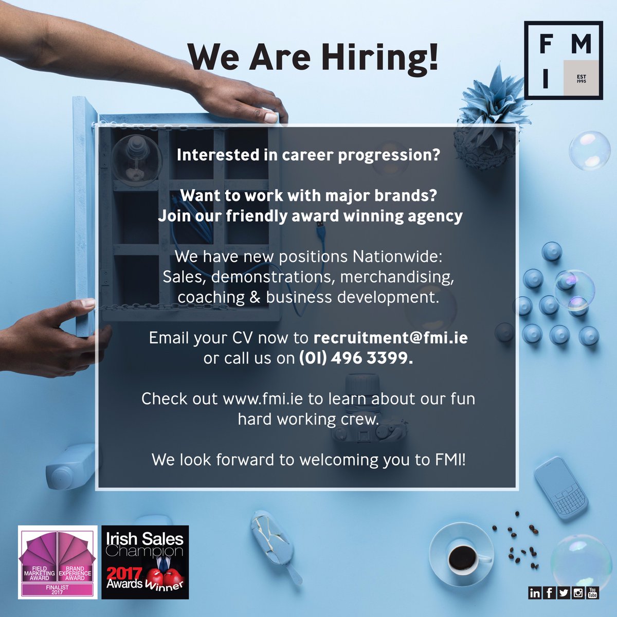 FMIHeadOffice's tweet photo. Looking for career progression? Do you want a job with serious earning potential? New positions #Nationwide #jobfairy #Jobs #PeoplePower https://t.co/GgK45oOGsQ