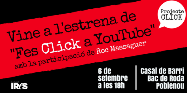 fundacioires's tweet photo. Voleu saber més sobre l'estrena del #FesClick a YouTube? Entrevistem a @outconsumer youtuber i formador del curs
https://t.co/78XAaOIXtF https://t.co/QUnVHkgQq2