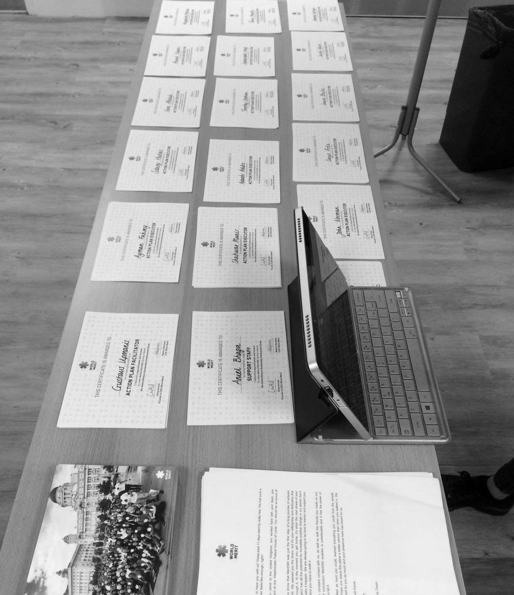 WorldMeritOrg's tweet image. #Merit360 is... over?! 😦  After a historic 12 days, the Action Plan Executors are saying their final goodbyes in #London. We love you all 💙