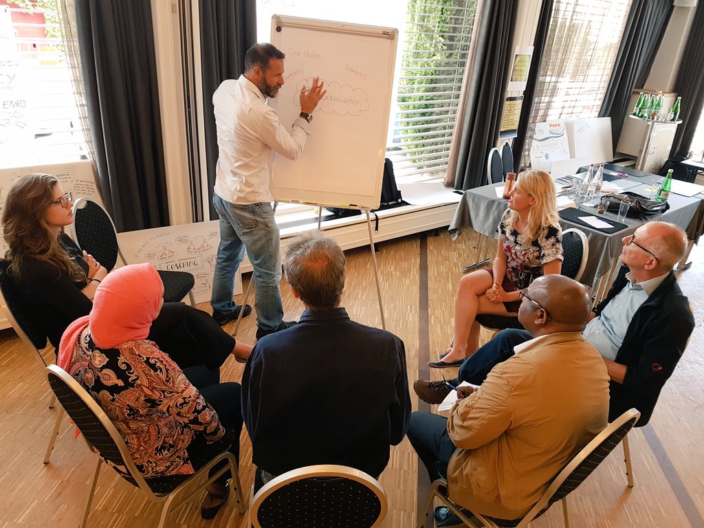oxfamgbpolicy's tweet photo. #glf2017 Some intense group work happening around #contextualisation this morning @DEPPLearning @StartNetwork @CDACN #Talentdevpt https://t.co/R5HJnLuxHo