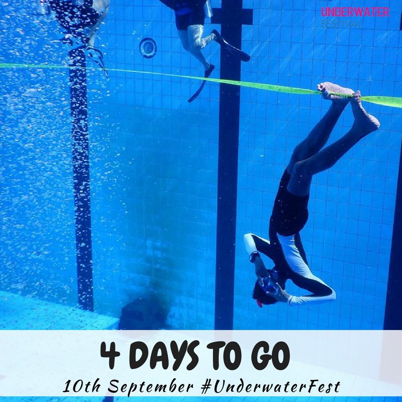 4 days to go! #DiveSafe: EFR certified PADI Instructors, Lifeguards on duty, Diver:Instructor<1:3 bit.ly/uwf-tx  #UnderwaterFest