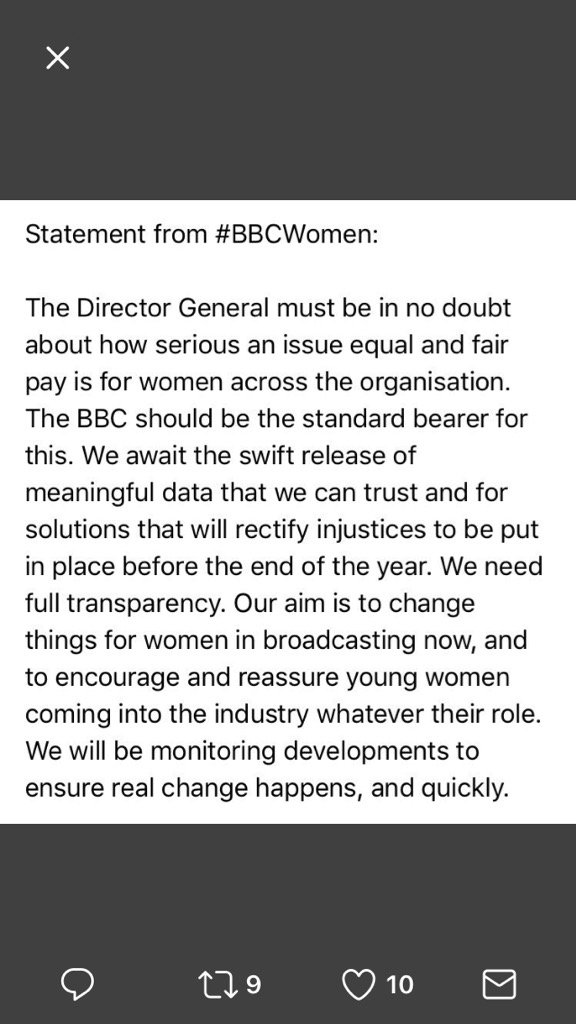 MartineBBC's tweet photo. #bbcwomen. Please RT if you agree https://t.co/sKtoV5ifhh
