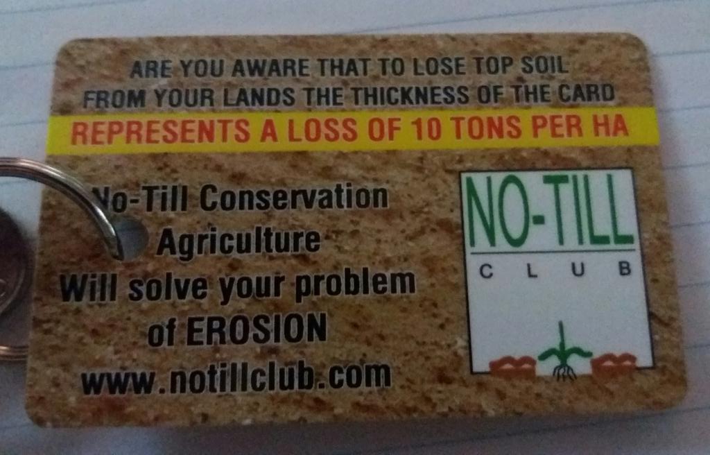 PhillipsLM's tweet photo. A vitally important consideration for the world's farmers. This card is a mere 1 mm thick. What future for our children? #NoTillConference https://t.co/AkAT0pKpTy